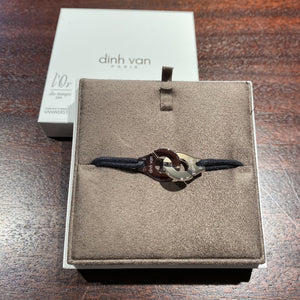 Bracelet sur cordon Menottes dinh van R15 argent