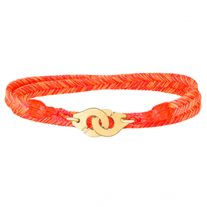 Bracelet tissé Orange Sunrise