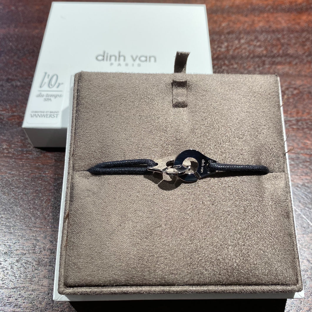 Bracelet sur cordon Menottes dinh van R12 - argent - dinh van